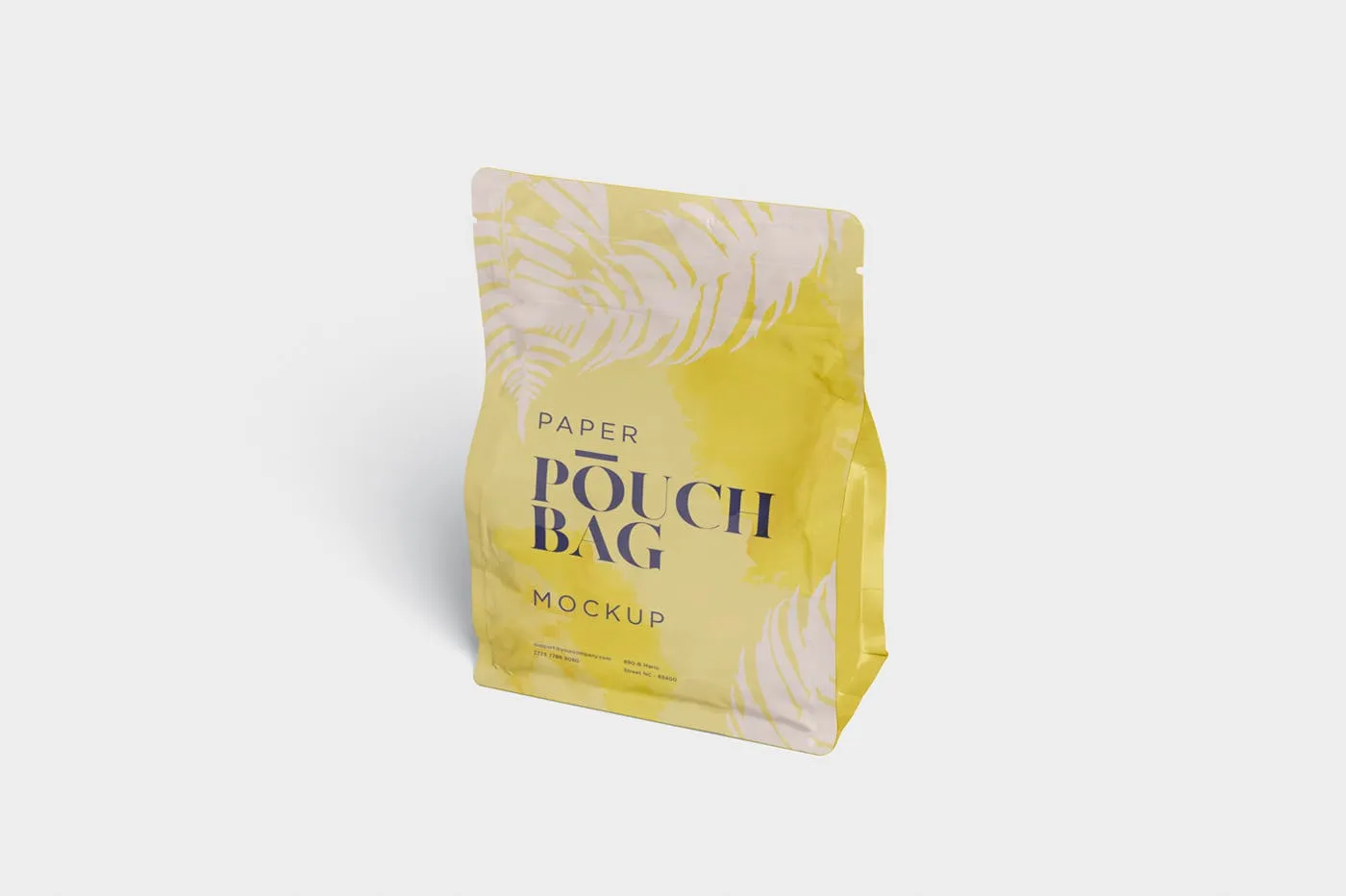 零食包装纸袋/塑料袋设计效果图样机 Paper Pouch Bag Mockup插图(4)