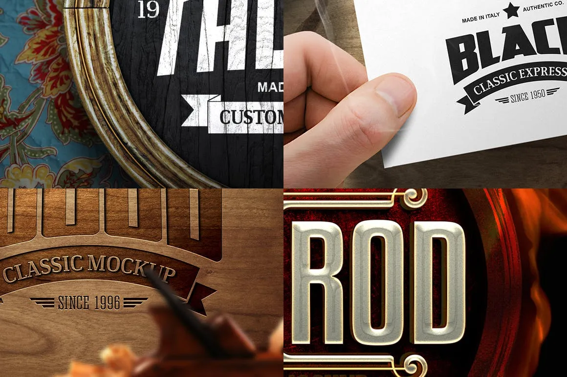 高品质的高端标志logo样机展示模型mockups插图(4)