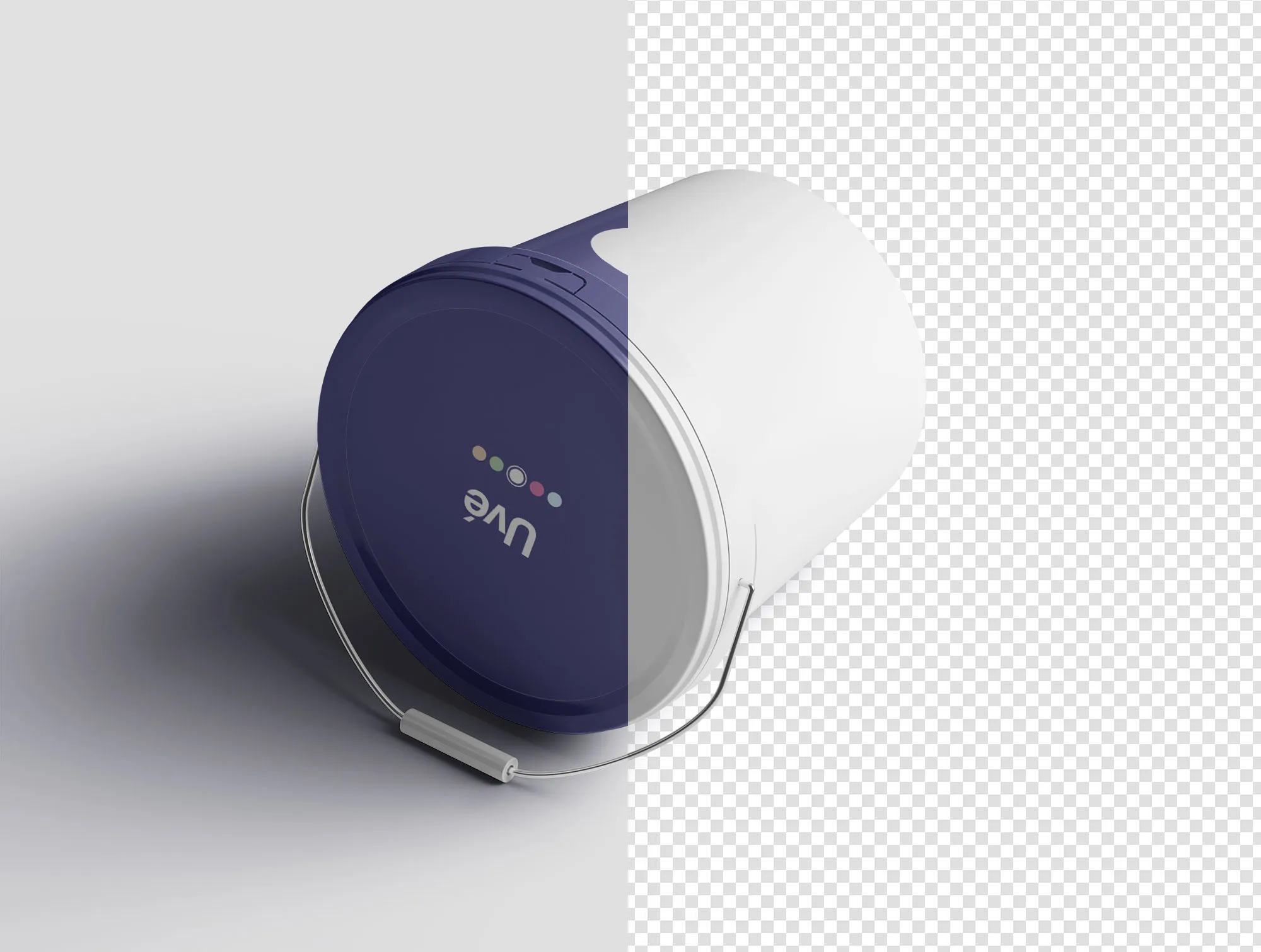 环保油漆桶外观设计样机模板 Paint Bucket Mockup插图(7)