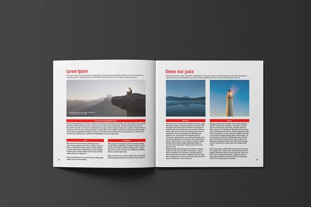 画册目录手册样机模板 Square Brochure / Catalogue Mock-Up插图(1)