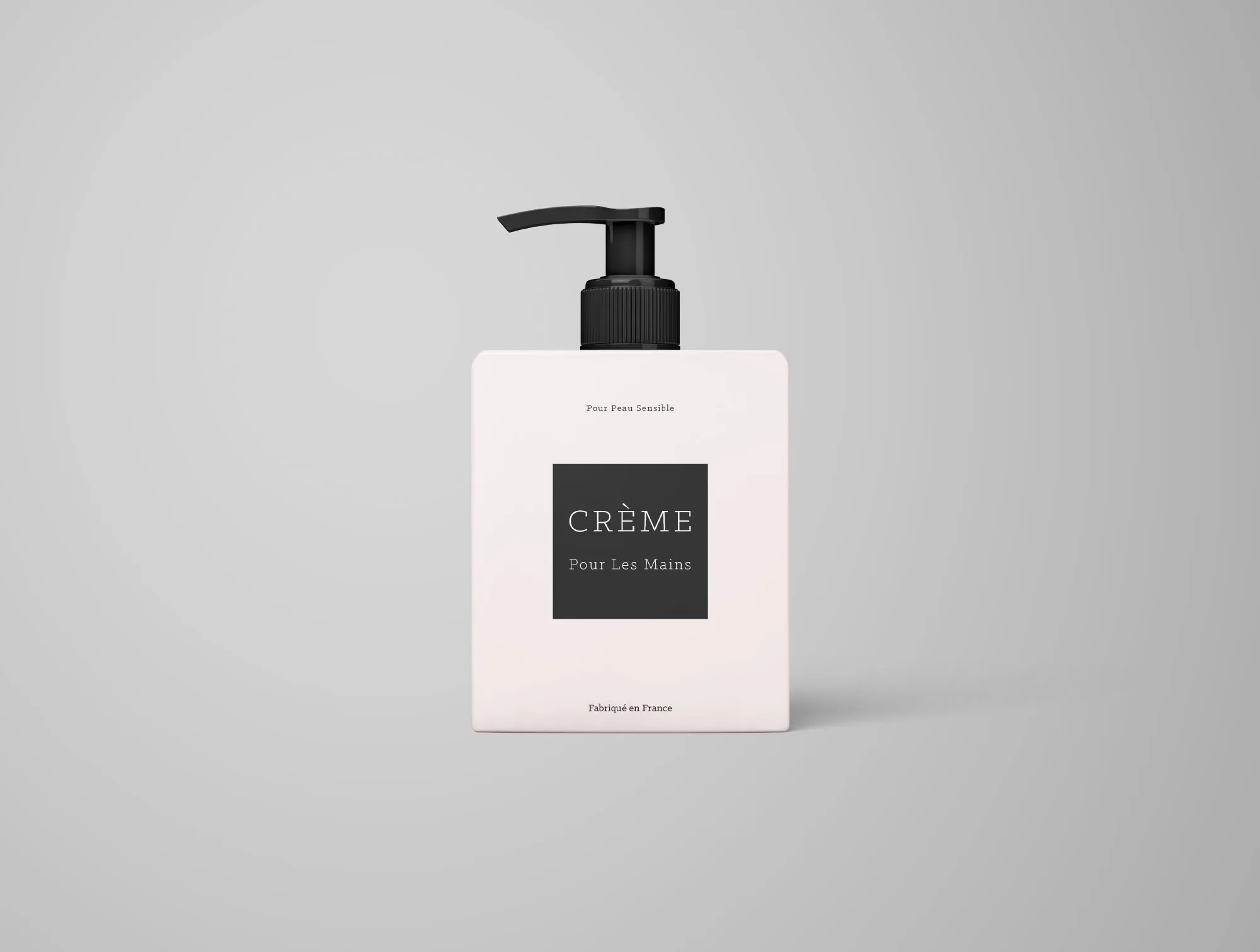 按压式瓶乳液包装外观设计样机模板 Cream Bottle Mockup插图(4)