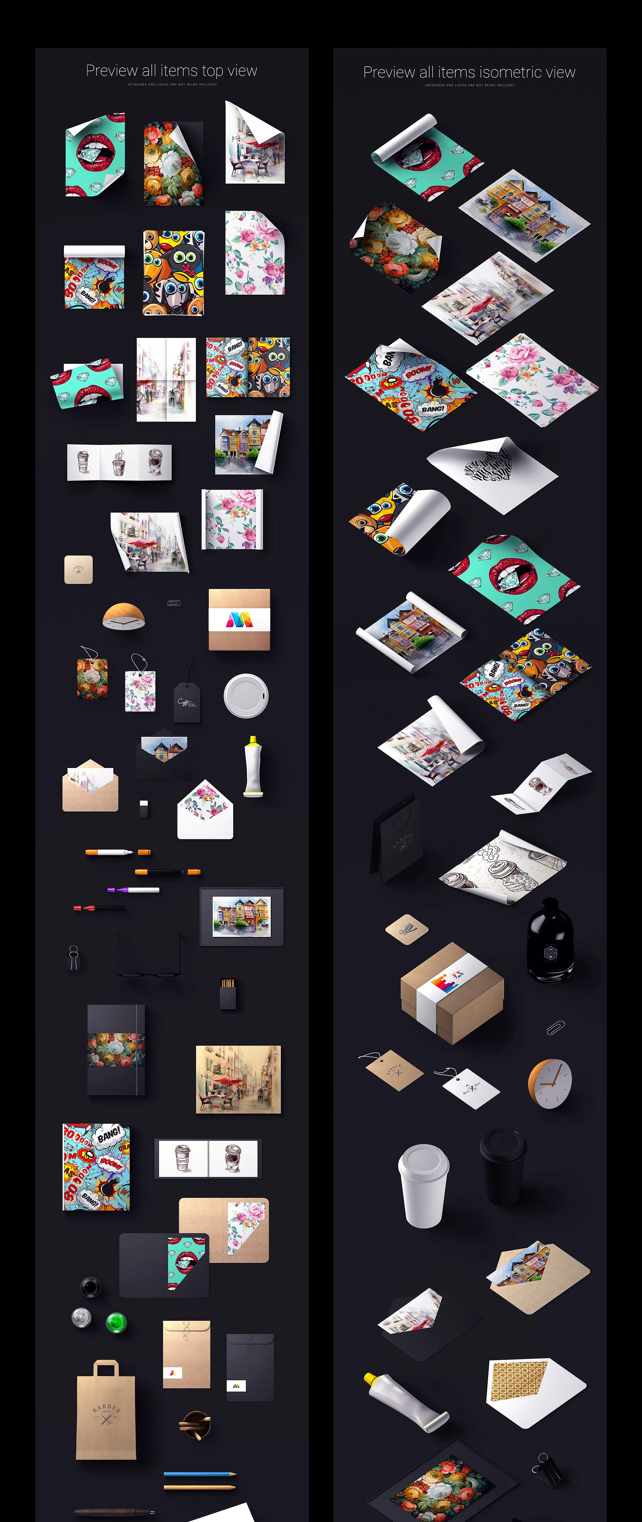 素材库下午茶：145+元素艺术作品展示场景样机素材库精选合集插图(1)