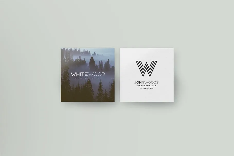 简约明信片贺卡样机 Minimal Card Mockups插图(10)