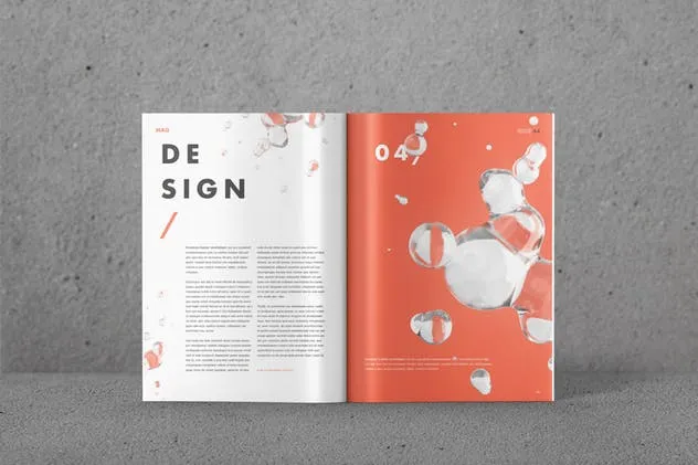 高品质A4杂志印刷品样机模板 Magazine Mockup – A4 210×297 mm插图(9)