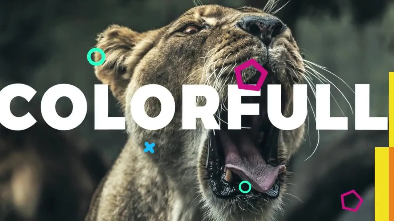 积极乐观氛围的缩放形状效果Logo标题像素设计精选AE模板