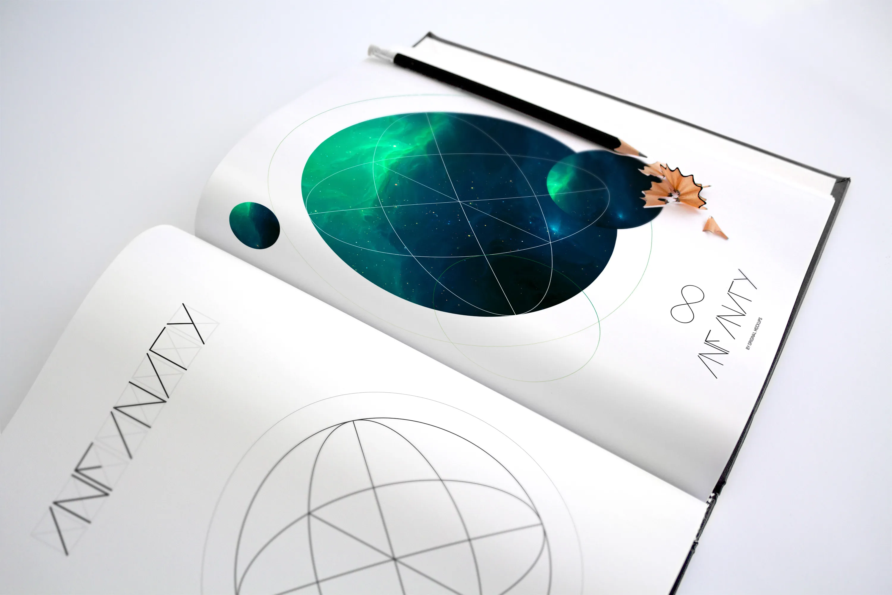 素描本绘画本绘画创作设计展示样机02 Art Book Mockup 2插图