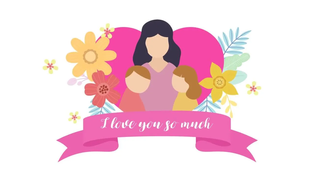 母亲节动画宣传片ae模板