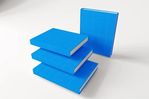 精装硬图书封面设计样机 Hard Cover Book MockUp插图(8)