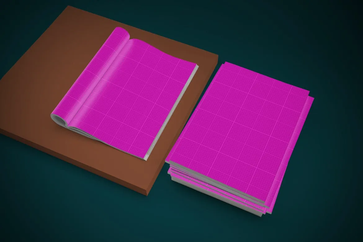 精品杂志封面＆内页排版设计样机模板v1 Magazine Mockup V.1插图(12)