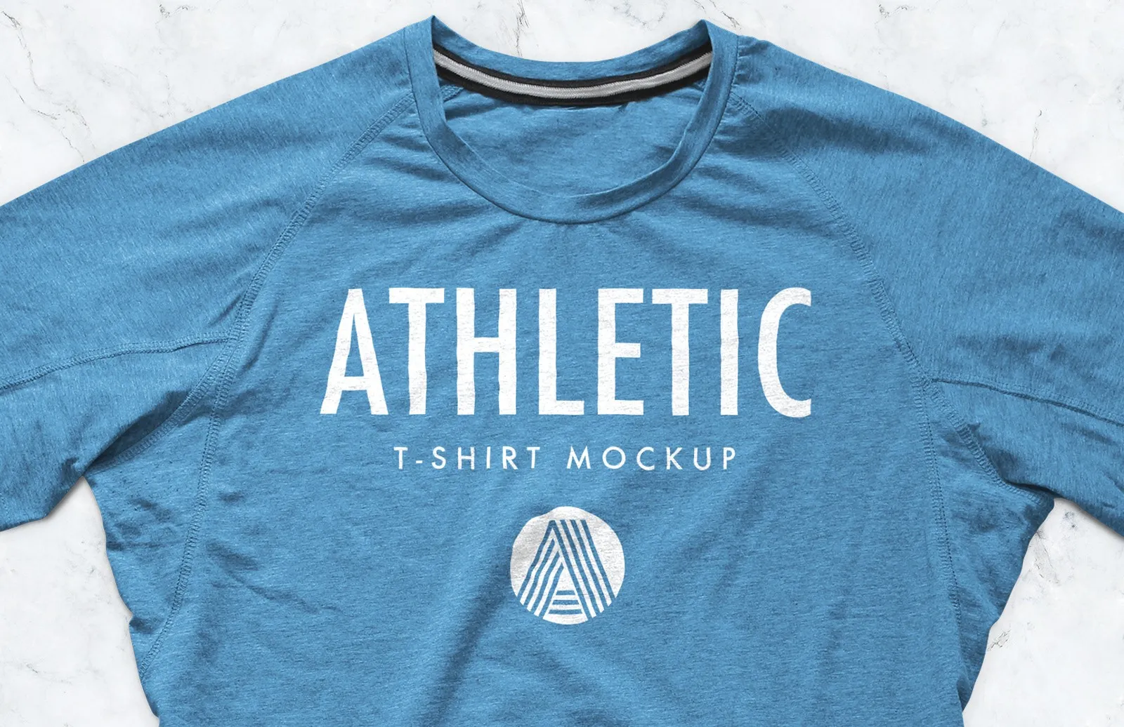 经典运动T恤样机 Athletic T-Shirt Mockup PSD插图