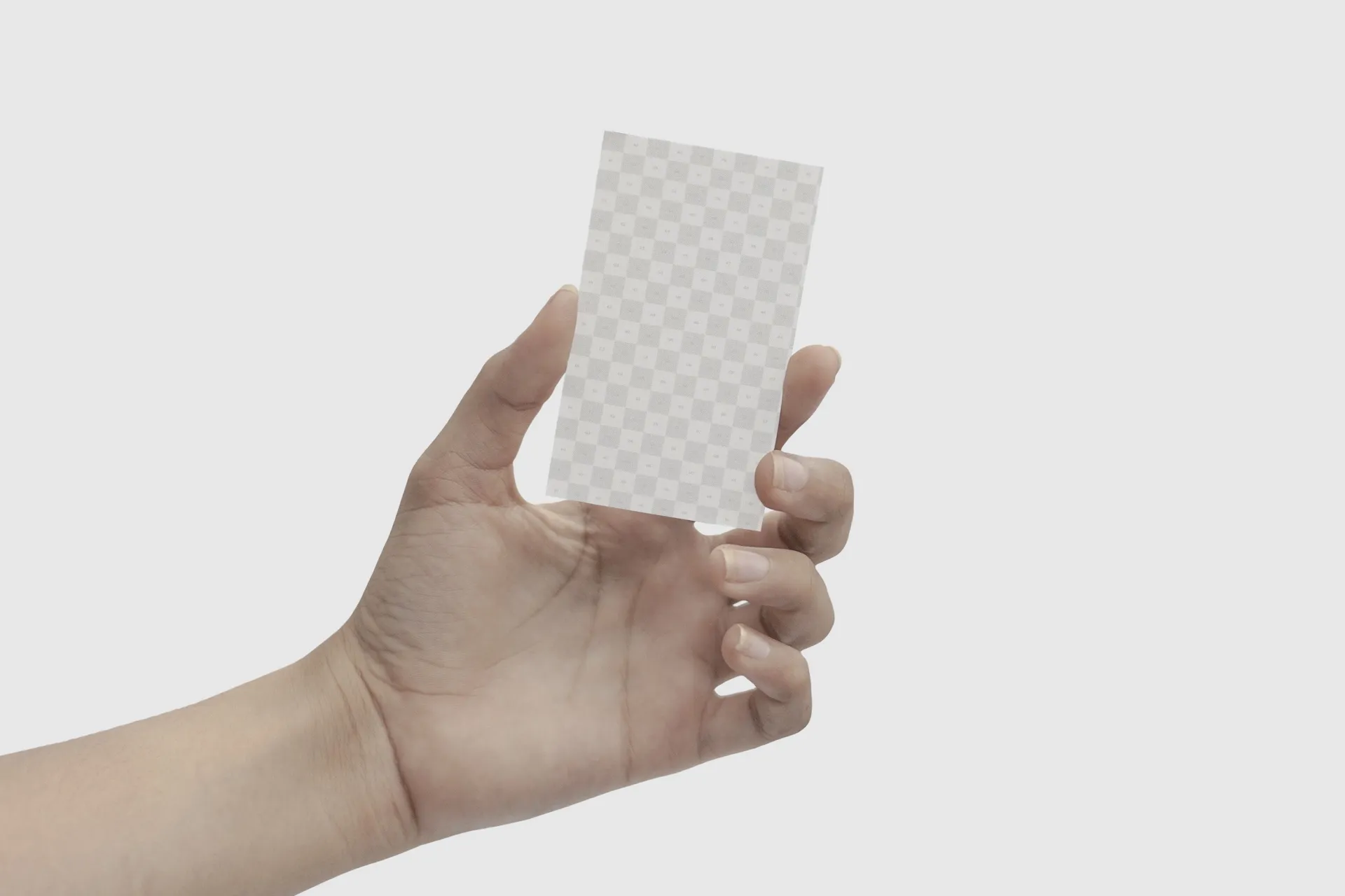 手持企业品牌名片视觉设计样机模板 Business Card Hand Mockup