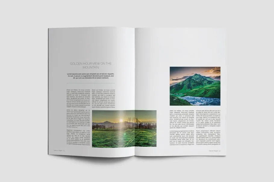 绿色大自然图册设计模板插图(4)