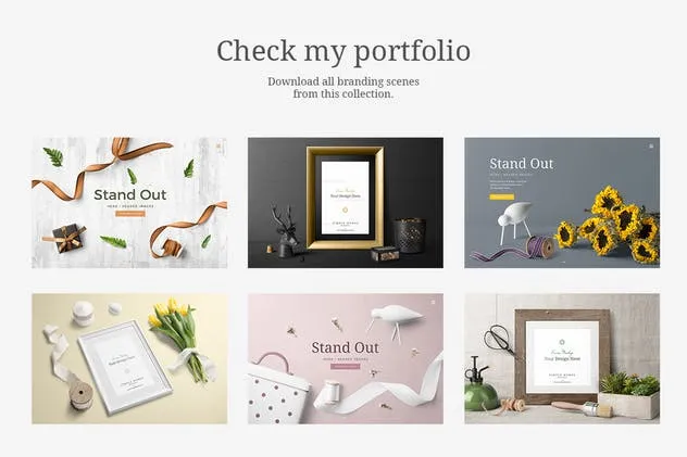 超高清花卉画框场景样机模板v8 Simple Homes Mockup Vol. 8插图(7)