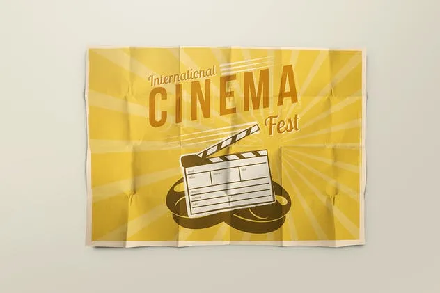 撕裂皱褶的纸张/海报/传单样机 Paper / Poster / Flyer Mock-Up插图(2)