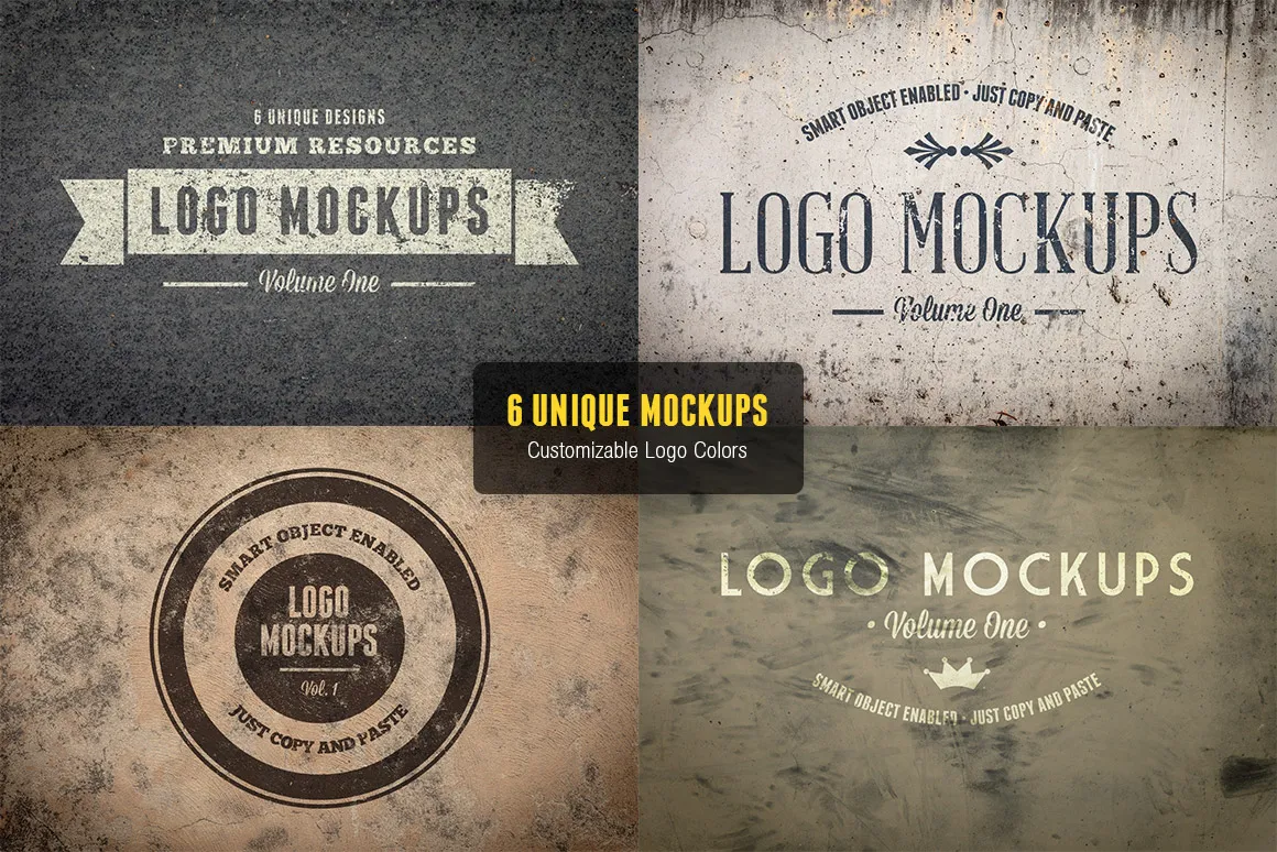 复古 Logo 展示样机模版 Vintage Logo Mockups Volume 1插图(5)