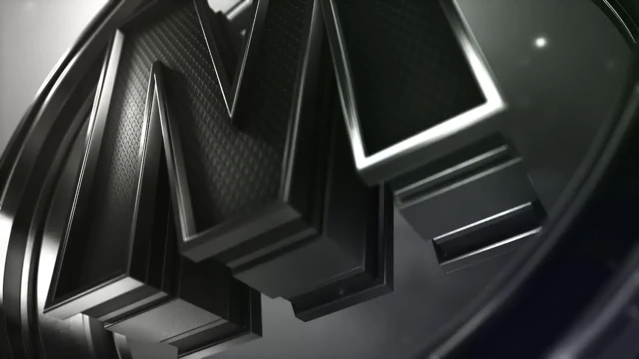 黑色电影徽标显示像素设计精选AE模板