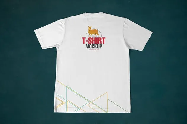 7组圆领时尚印花T恤服装设计样机 7 Round Neck T-Shirt Mockups插图(3)