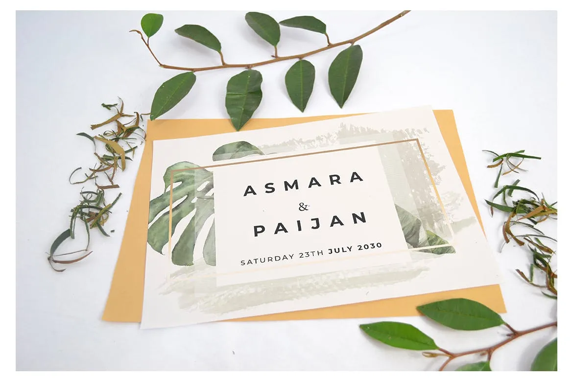 婚礼邀请函设计效果图样机素材库精选模板v4 Beautiful Realistic Wedding Invitation Mockup V4插图(3)