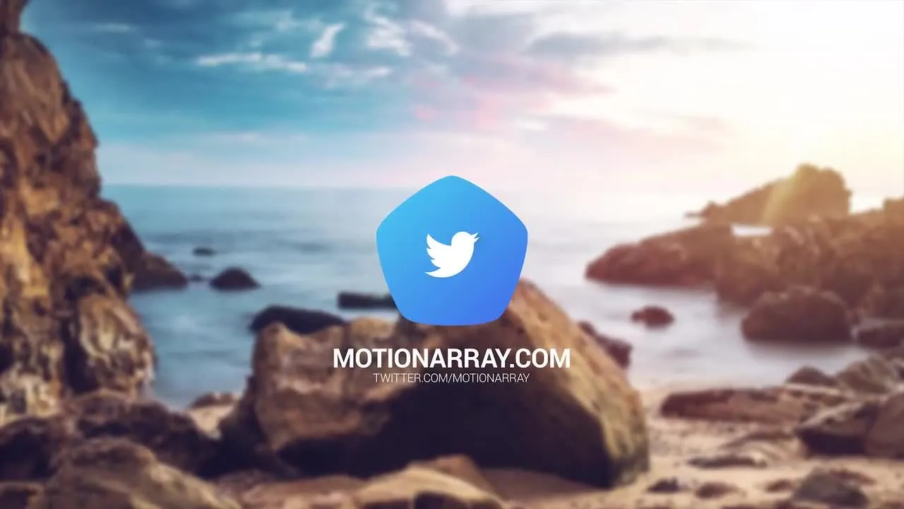 5个动画徽标显示像素设计精选AE模板