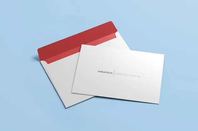 公司/企业信封设计样机模板 Envelope C5 / C6 Mock-up插图(6)