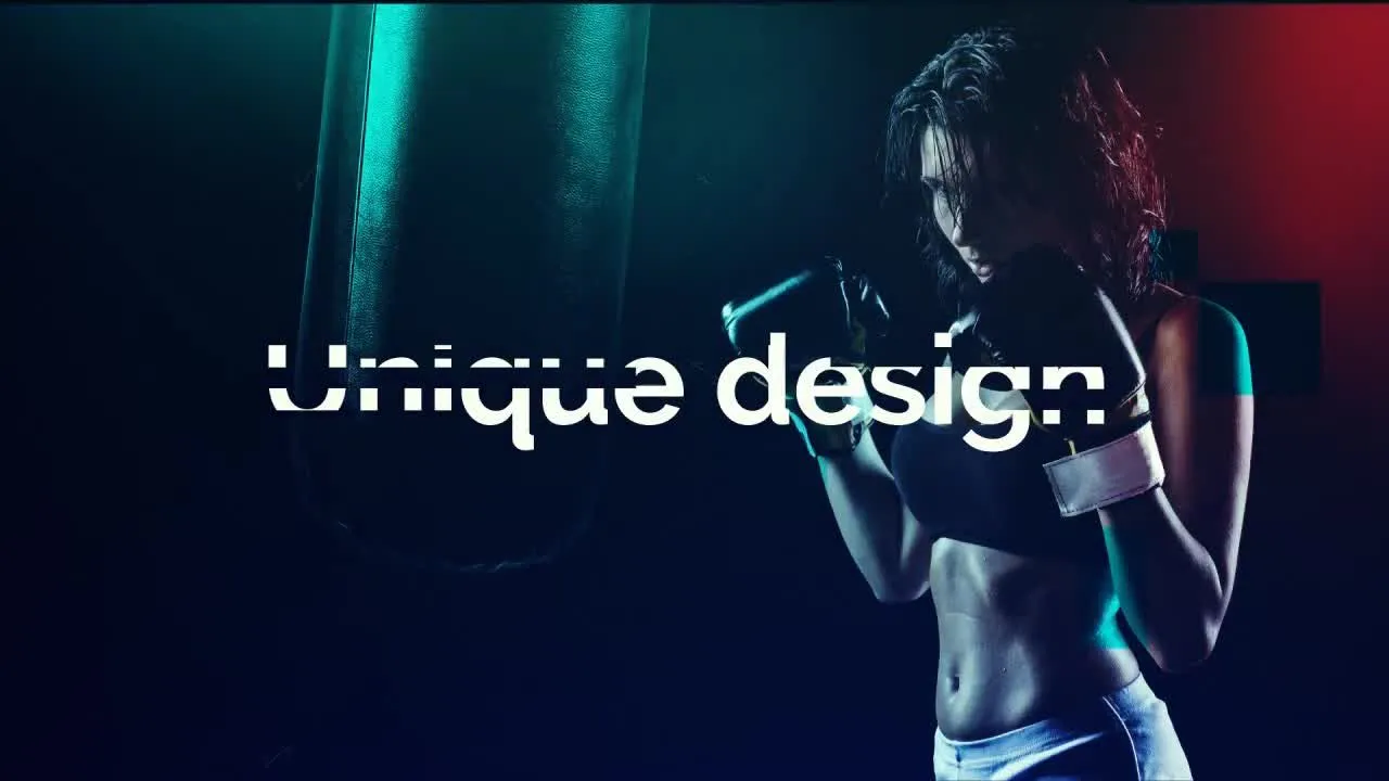 动感体育竞技节目片头像素设计精选AE模板