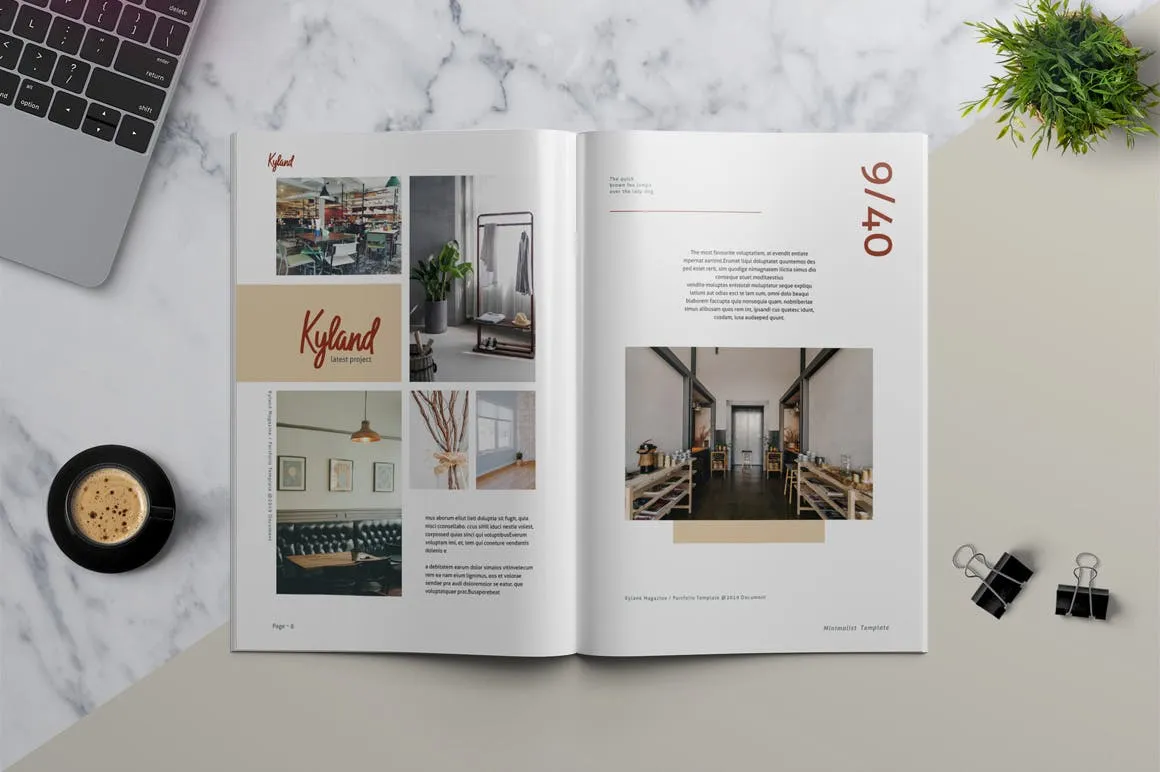 时装/摄影/设计主题杂志&作品集设计模板 KYLAND – Magazine & Portfolio Template插图(5)