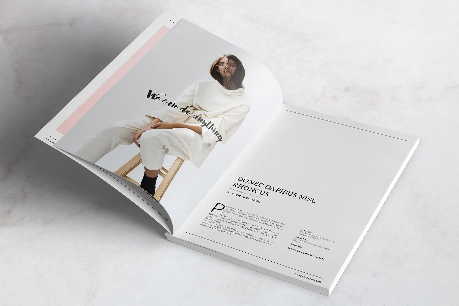 时装主题杂志模板 Discontent Magazine插图(4)