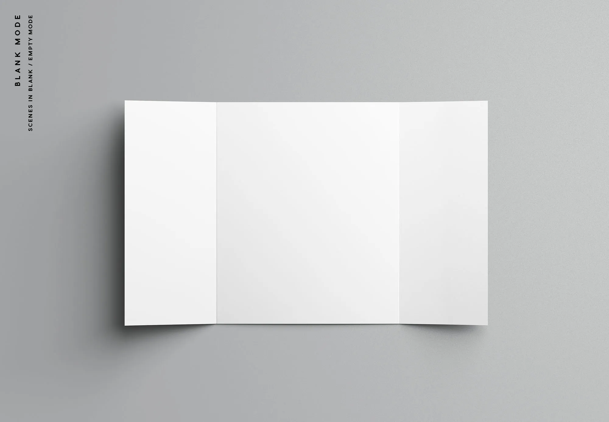 单门折叠宣传册印刷效果图样机 Single Gatefold Brochure Mockup插图(10)