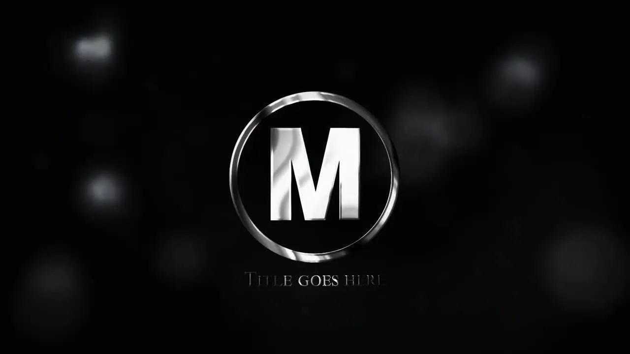 钢铁徽标推广介绍像素设计精选AE模板