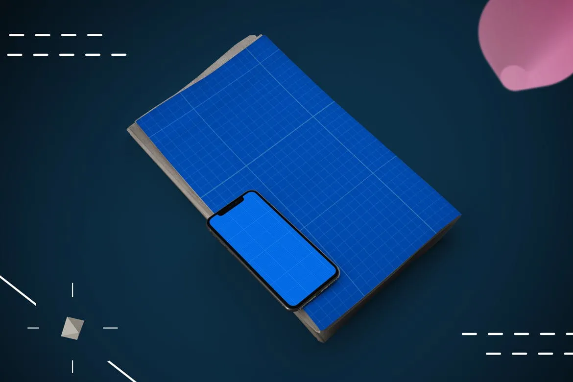 抽象设计风格报纸资讯类APP应用UI设计效果图素材库精选样机 Abstract Newspaper App MockUp插图(8)