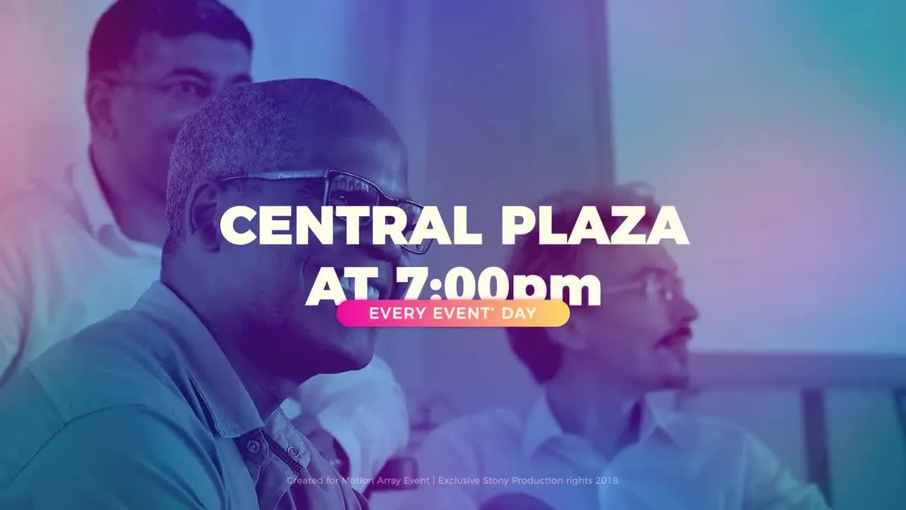 现代整洁新颖的活动介绍像素设计精选AE模板