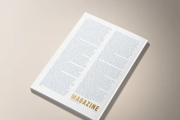 A5规格箔烫印杂志样机 A5 Foil Stamping Magazine Mock-Up插图(10)