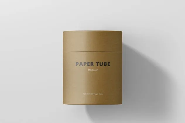 咖啡豆纸筒品牌包装样机模板 Paper Tube Packaging Mock-Up – Medium插图(9)