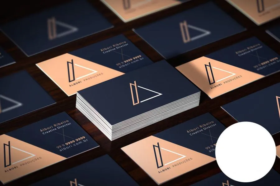 超逼真的高级名片设计样机插图(5)