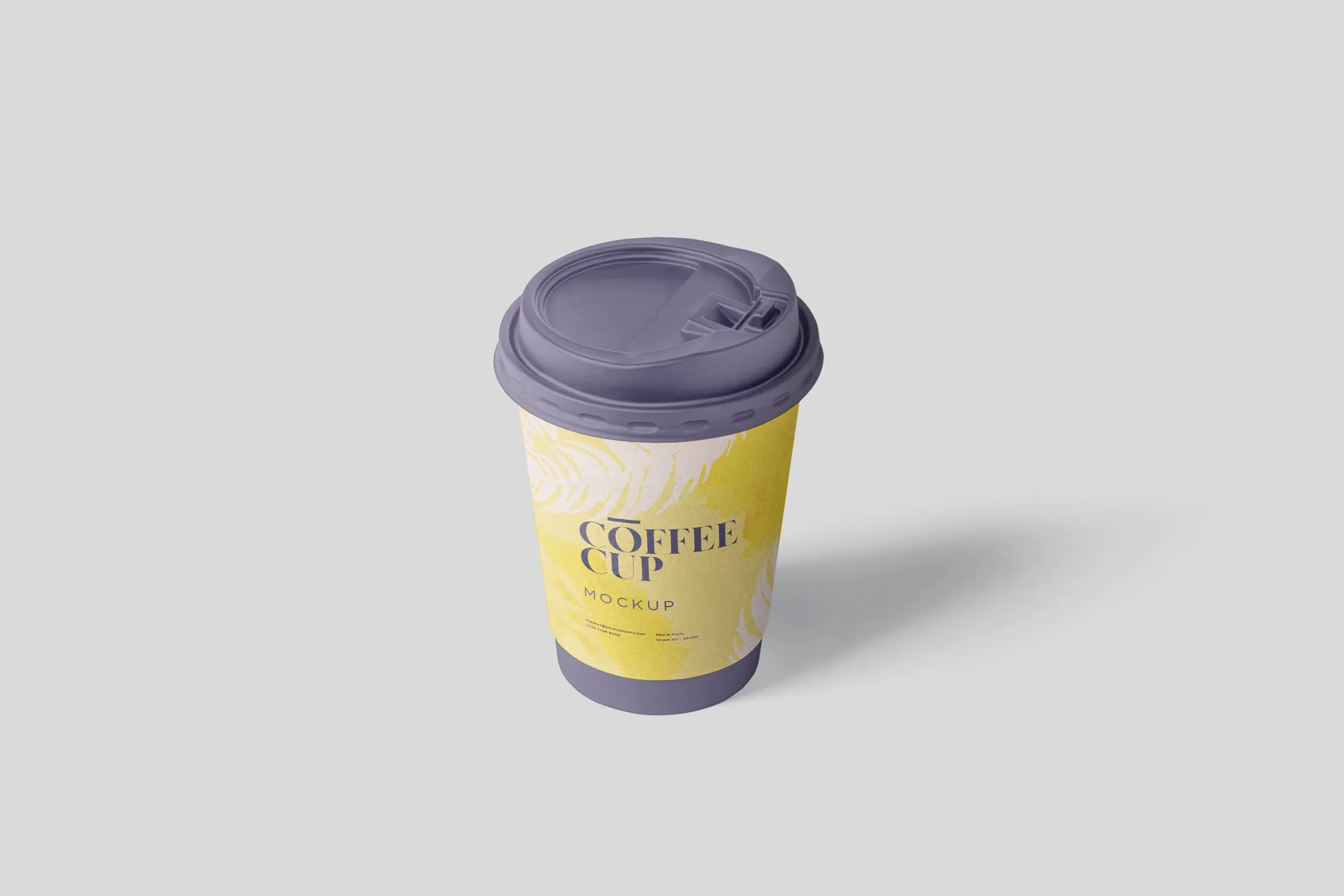 咖啡一次性纸杯设计效果图像素设计精选 Coffee Cup Mockup