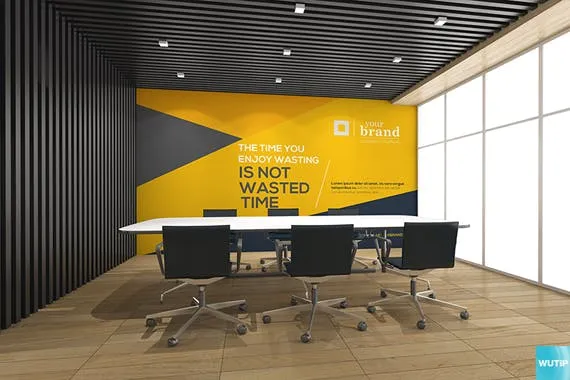 3D立体logo标志企业文化办公室设计VI样机展示模型mockups插图(8)