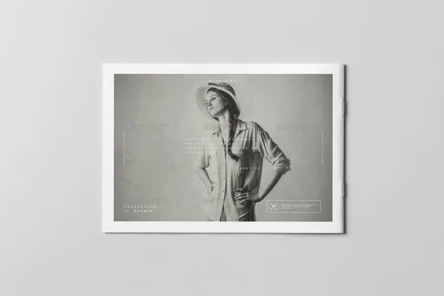 A5规格画册样机 A5 Horiozontal Brochure Mock-up插图(6)