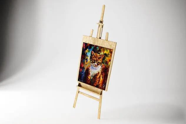 油画艺术作品展示样机 Art Canvas in studio插图(5)