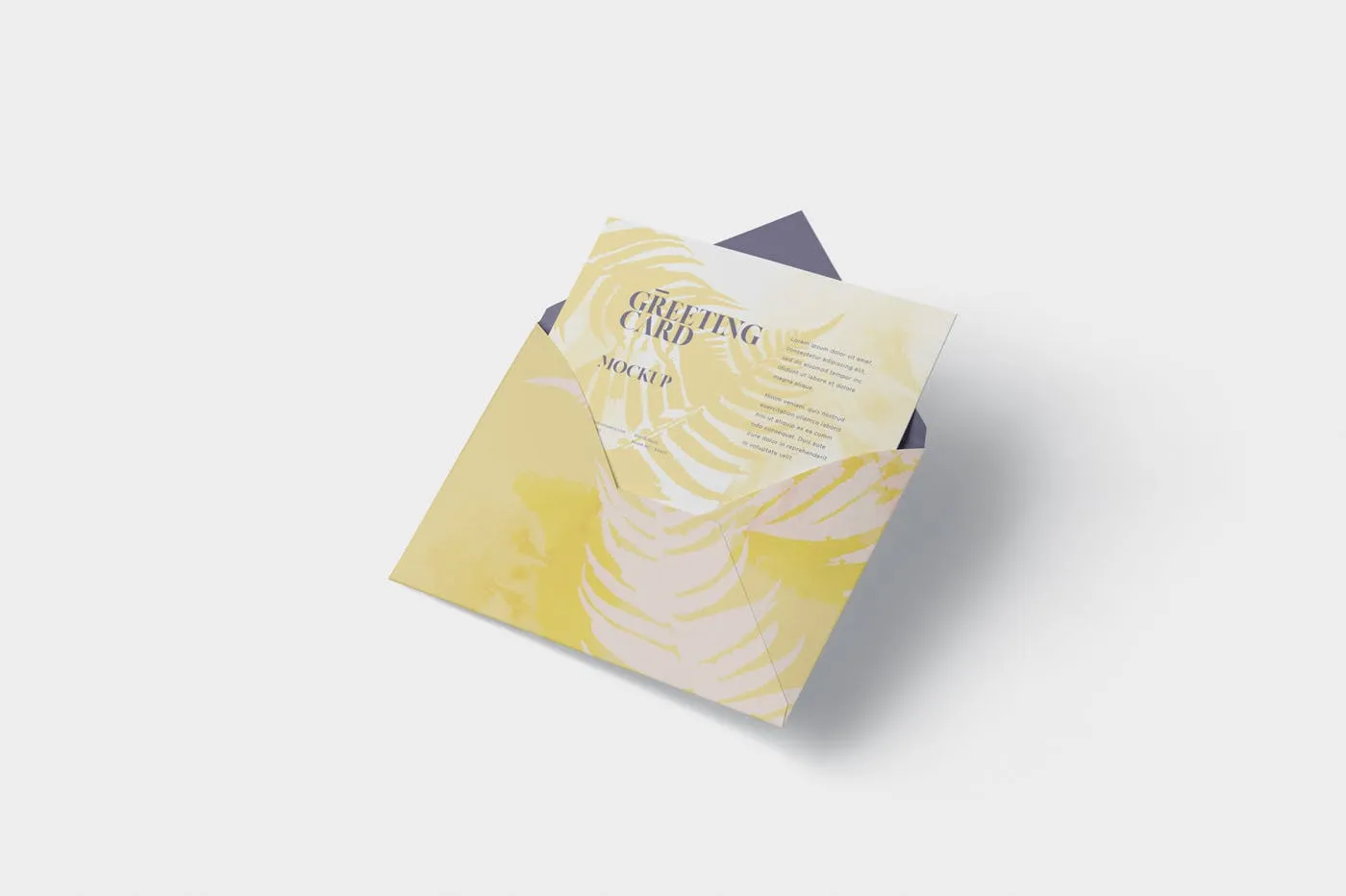高端企业信封&贺卡设计图素材库精选 Greeting Card Mockup with Envelope – A6 Size插图(3)