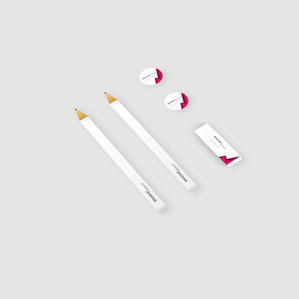 企业VI标识设计预览办公用品套件样机 Branding Identity – Material Triangle for Psd插图(11)