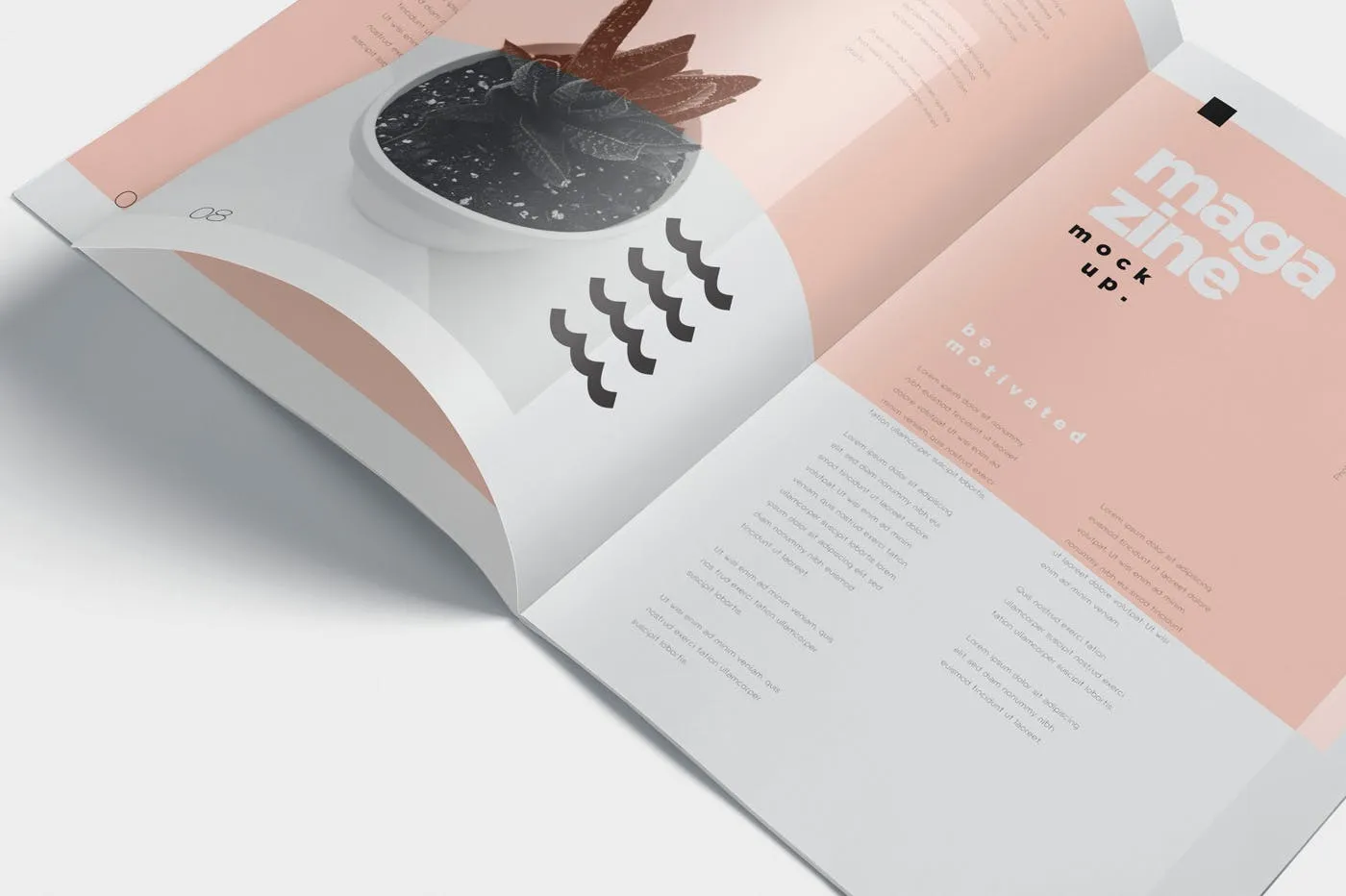 杂志广告图片设计印刷效果图样机 Open Magazine Mockups for Ad Designs插图(5)