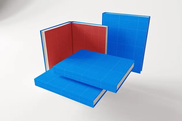 精装硬图书封面设计样机 Hard Cover Book MockUp插图(11)