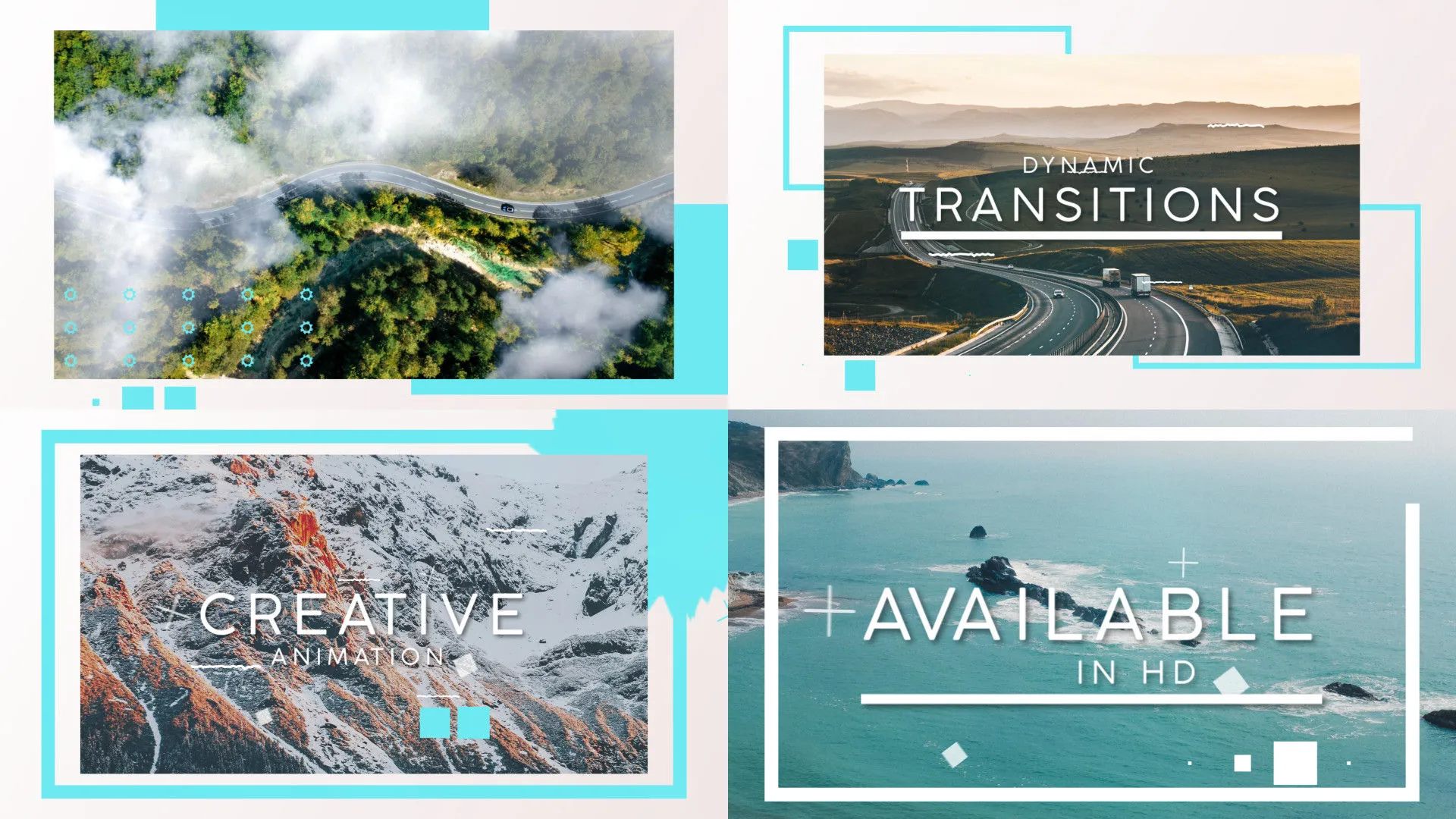 动态揭幕动画像素设计精选AE模板