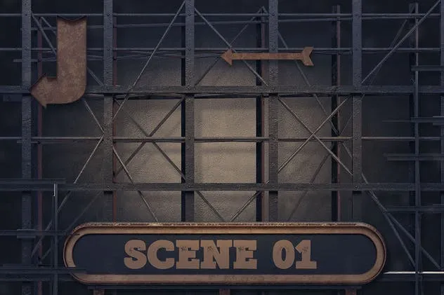 大帐篷灯泡装饰金属字体场景模板6 Marquee Light Bulbs Front 6 -Scenes & Tutorials插图(2)