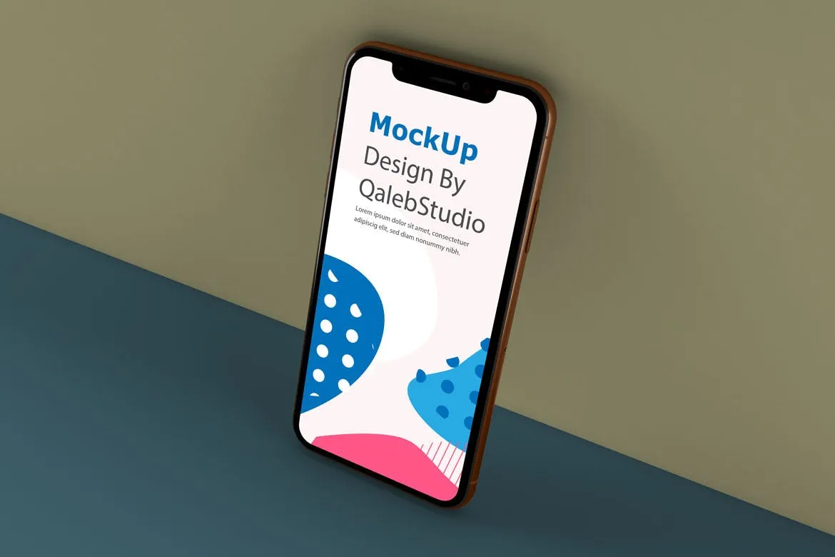 iPhone XS智能手机UI设计预览样机V2 iPhone XS V.2插图(3)