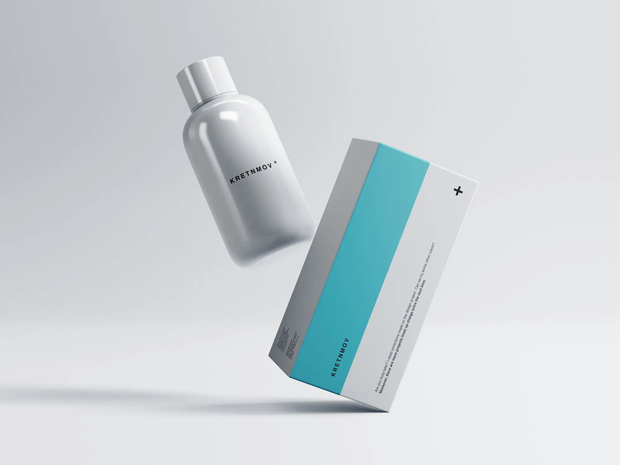 药瓶amp;药品包装纸盒外观设计展示像素设计精选 Medical Packaging Mockup