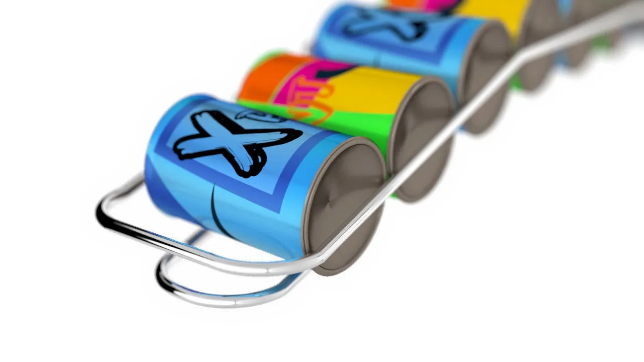 喷雾罐头动态转场效果像素设计精选AE模板