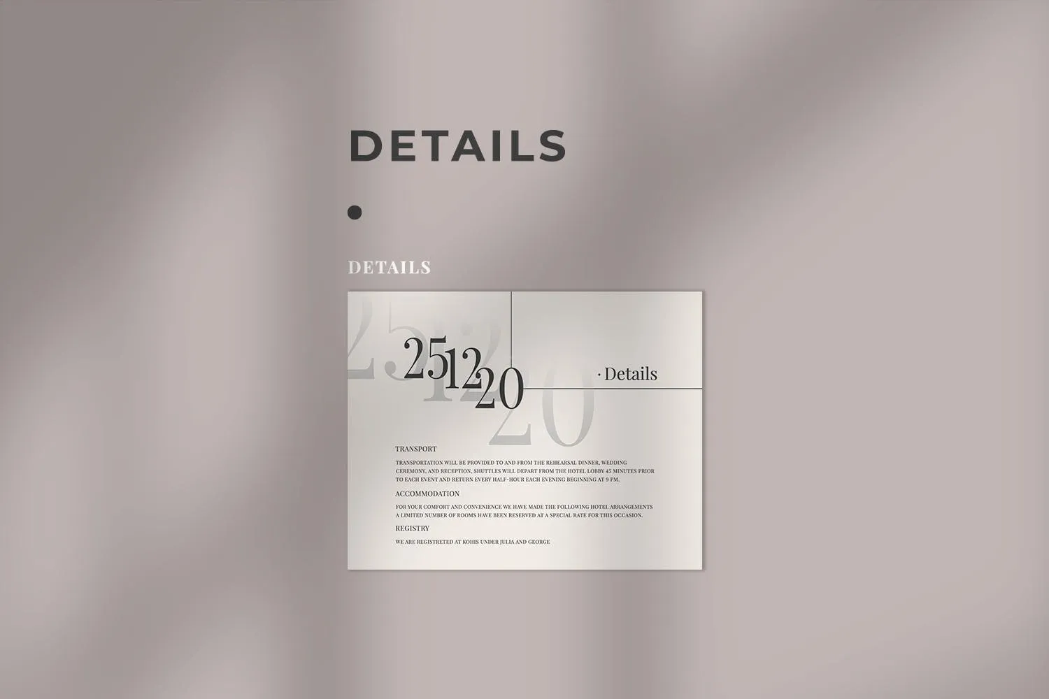 朴实无华风格婚礼邀请设计素材包 Modern Minimalist Wedding Suite插图(4)