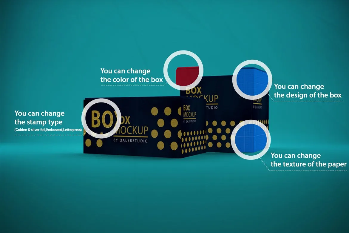 高端产品包装盒设计效果图样机模板 Boxes Mockup插图(1)