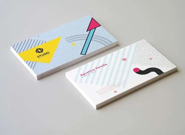 特色流行商务卡（名片）图形模板插图(4)